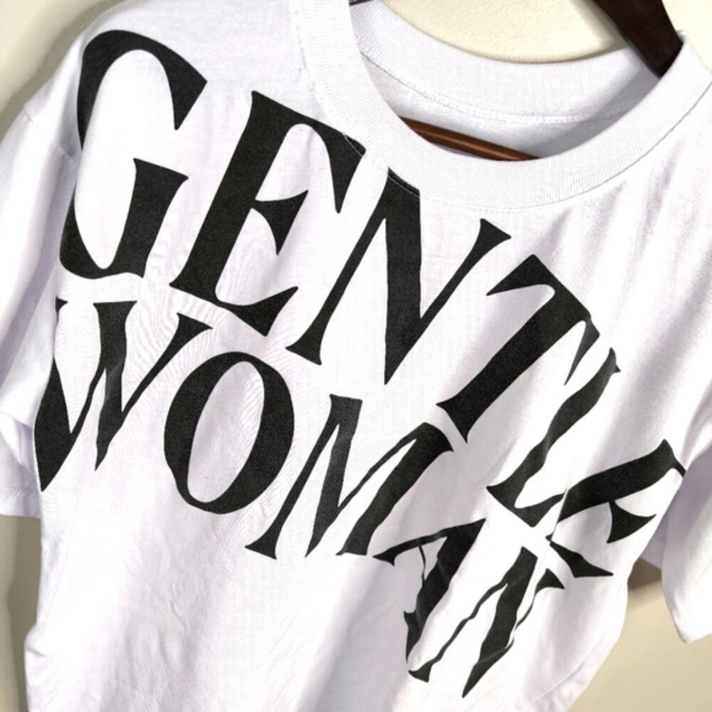 Gentlewoman Retro 90s Style Letter Logo Oversized Boxy Urban Street T-Shirt L - Picture 5 of 9